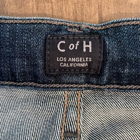 Citizen of Humanity jeans with studded slit around bottom of legs. - Picture 5 of 8